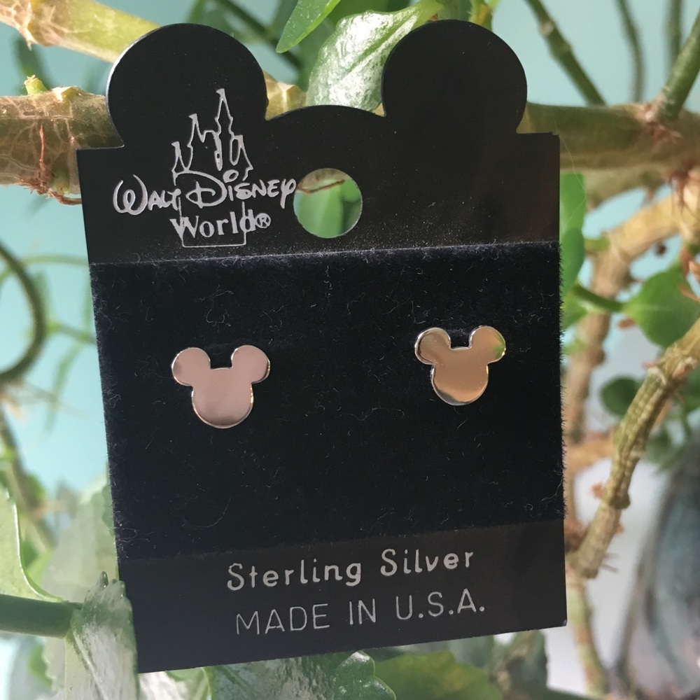 SOLD Sterling Silver Disney Mickey Mouse Earrings - Picture 1 of 7